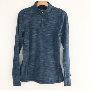 KYODAN Blue Athletic Half Zip Pull Over Jacket Top